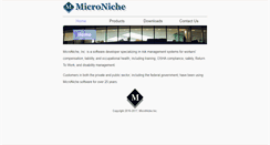 Desktop Screenshot of microniche.com